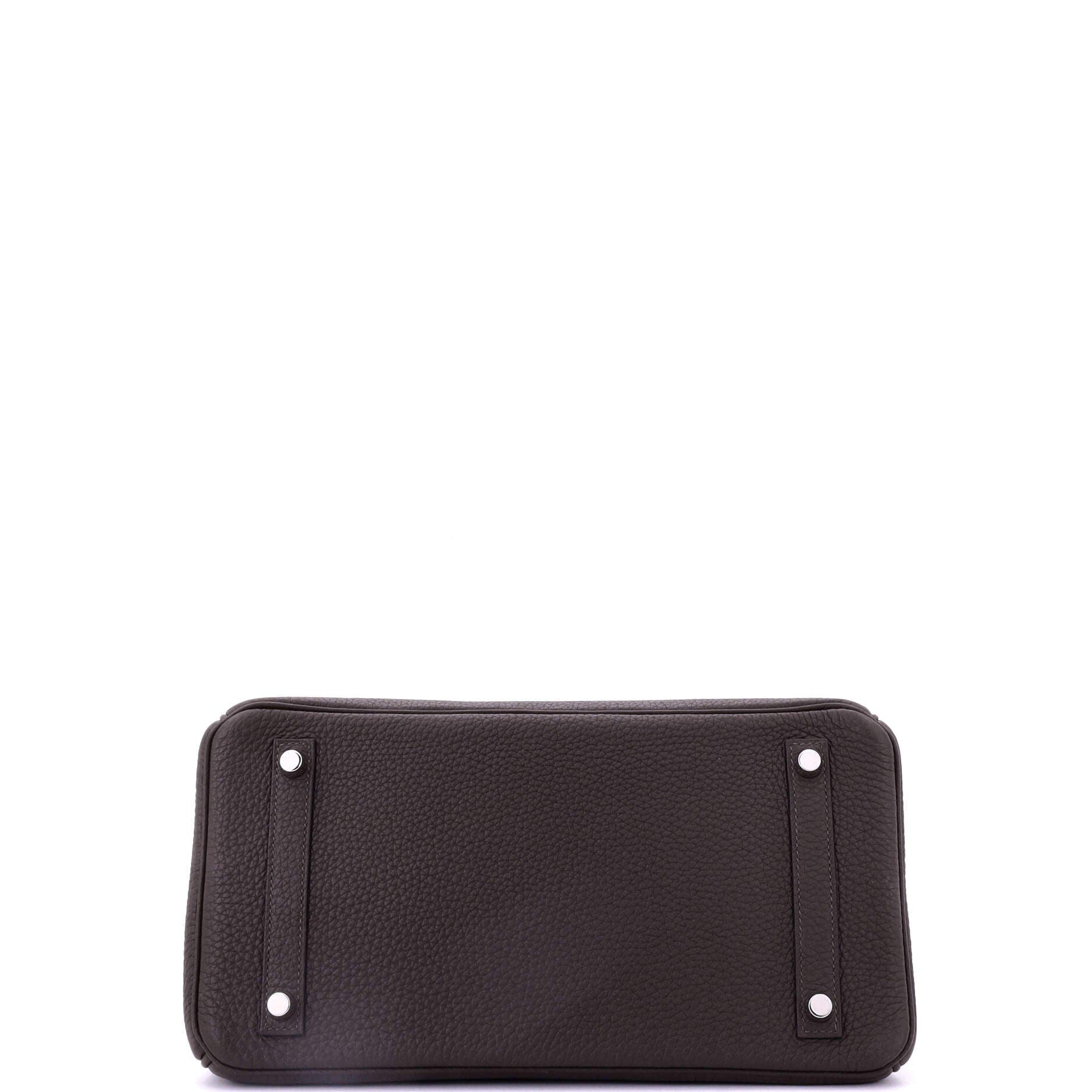 Pre-Owned Hermes Birkin Handbag Brown Togo with Palladium Hardware 30, Alternate, color, Macassar