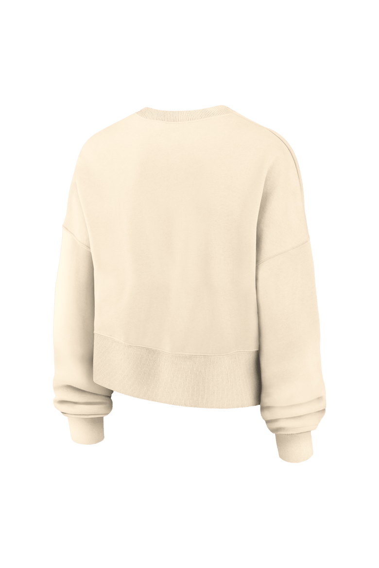 Women's Nike Natural Seattle Seahawks Oversized High Hip Legacy Arch Phoenix Fleece Sweatshirt, Alternate, color, Natural