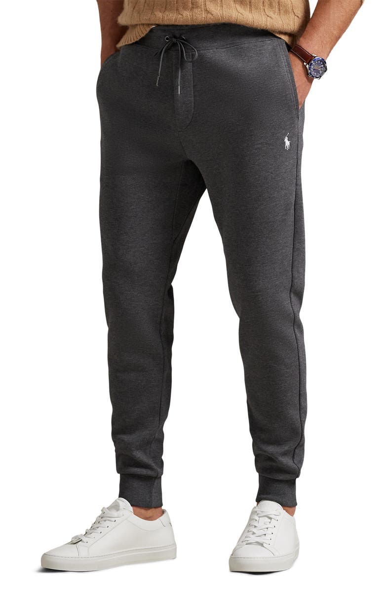 Polo Ralph Lauren Double Knit Joggers, Main, color, Barclay Heather