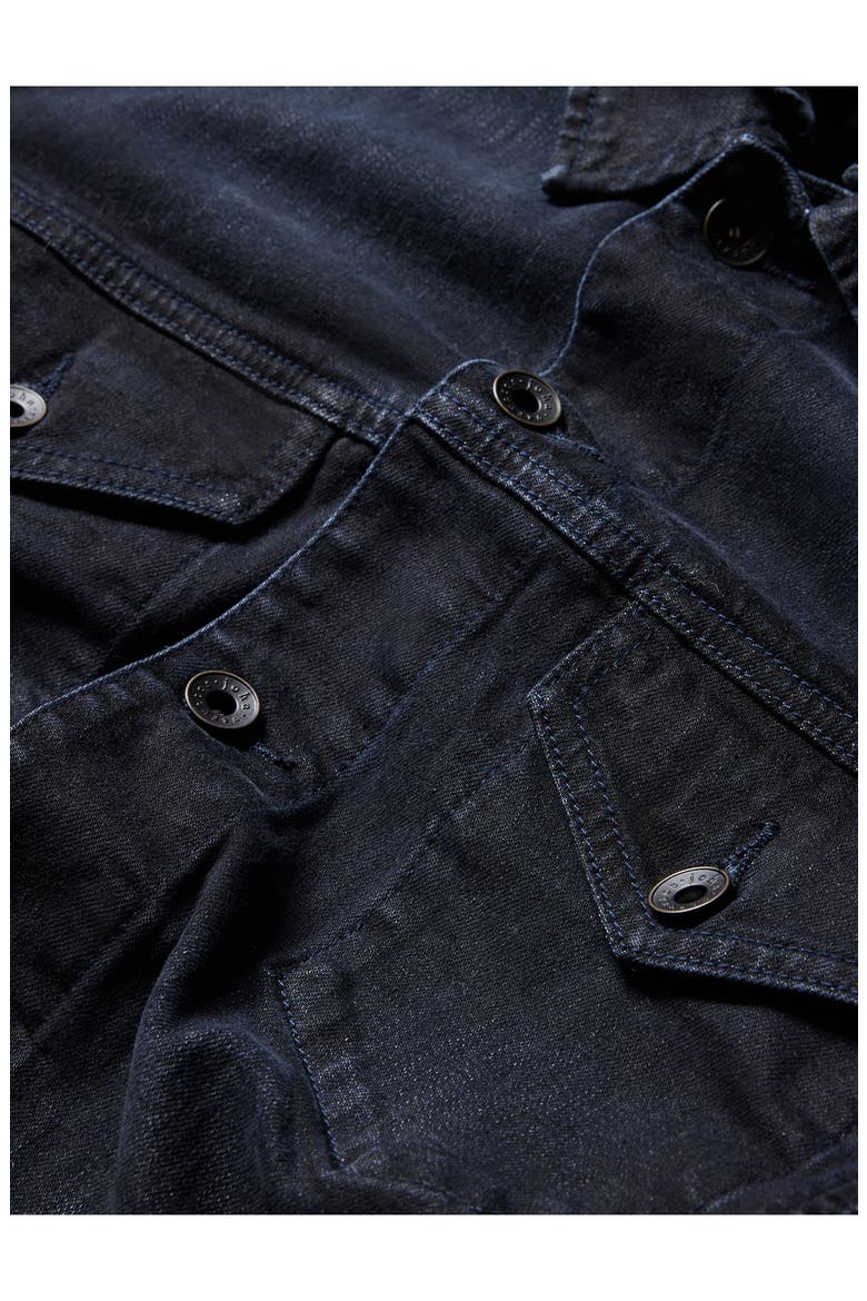 Denim Trucker Jacket, Alternate, color, BLUE BLACK
