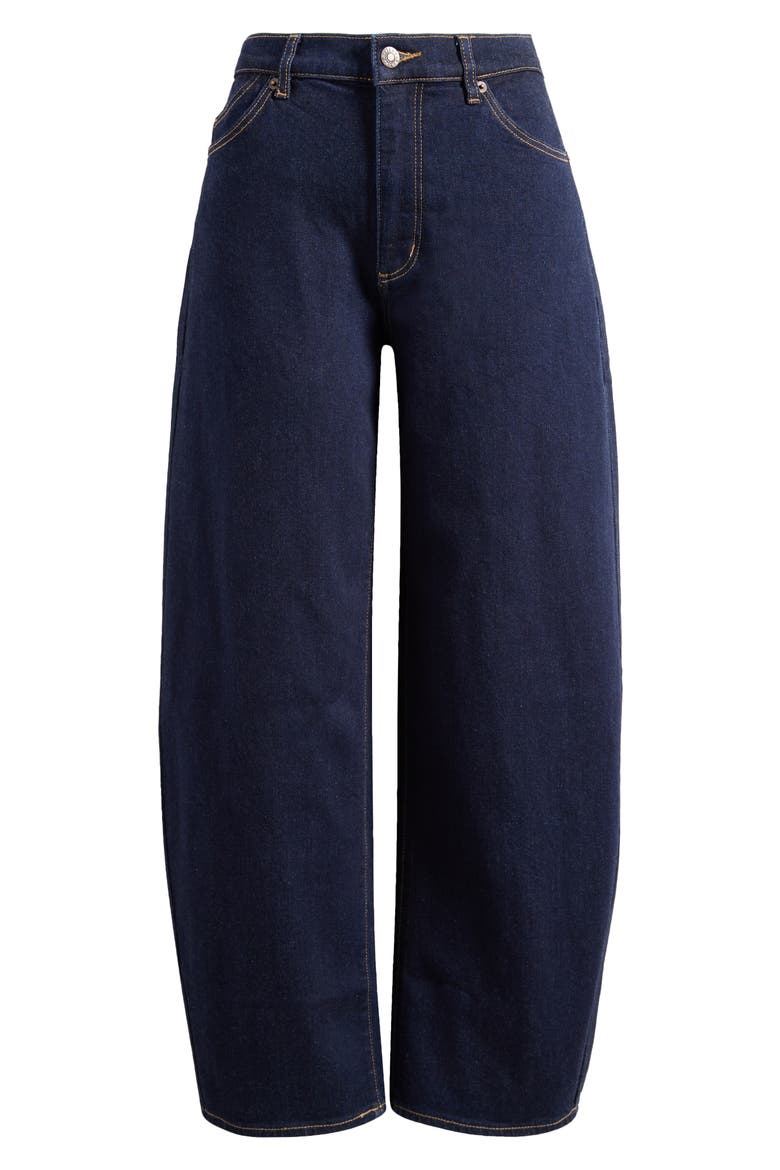 Gigi Ankle Barrel Leg Jeans, Alternate, color, RINSE DENIM