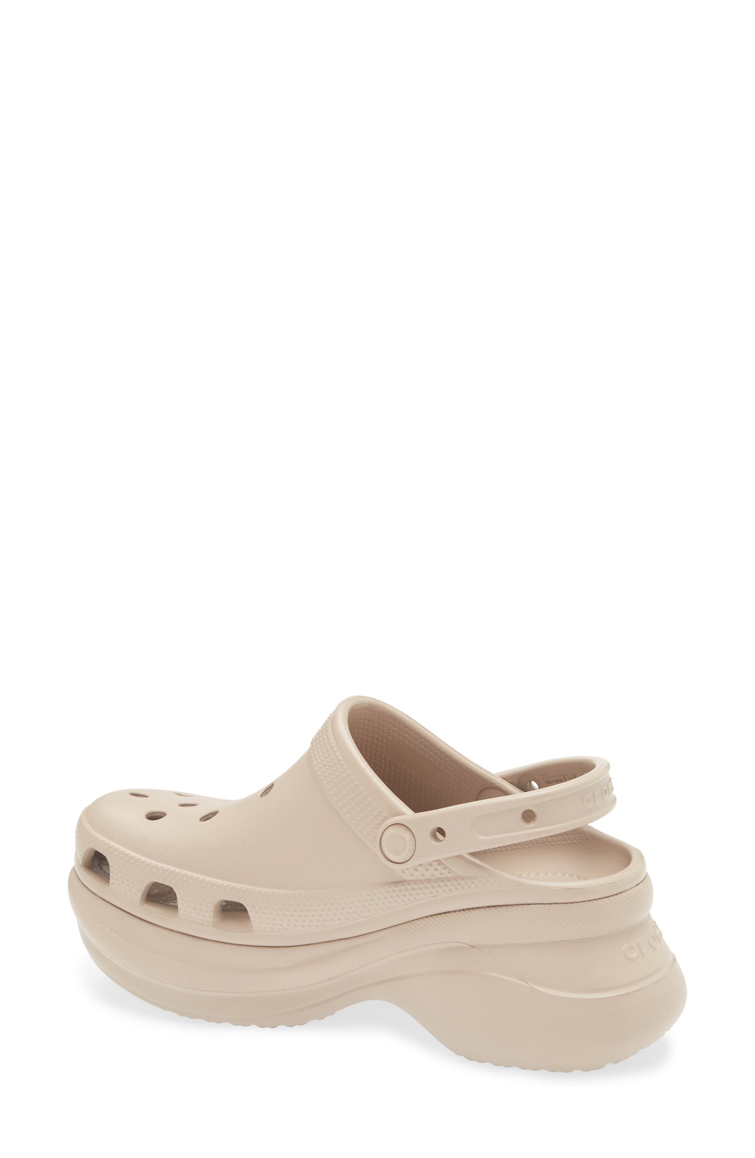 CROCS Classic Bae Platform Clog, Alternate, color, Taupe