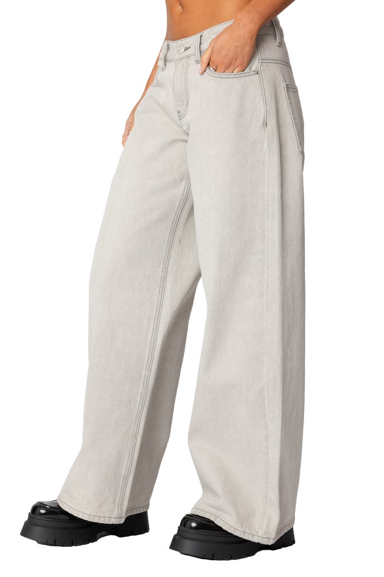 Casey Low Rise Boyfriend Jeans, Alternate, color, GRAY
