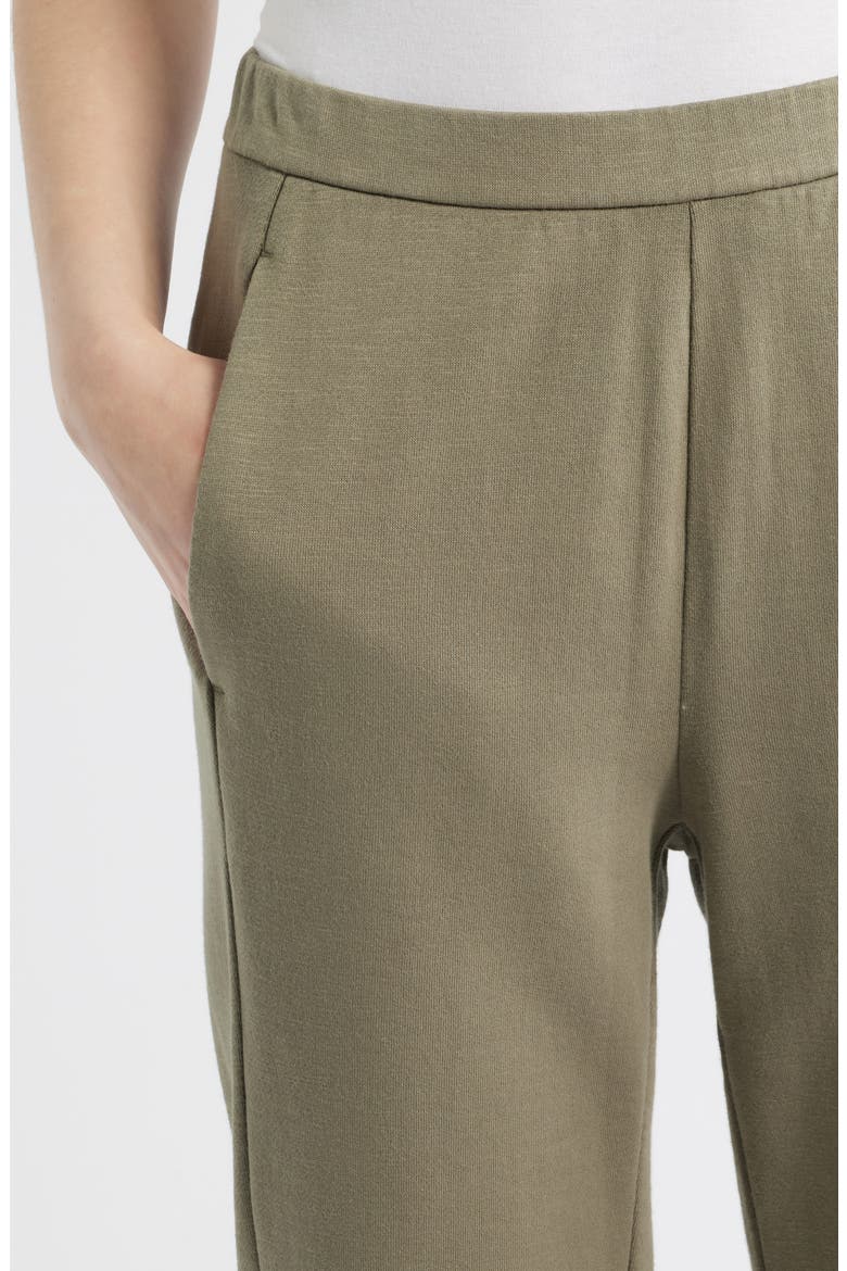 Slouch Organic Cotton Ankle Pants, Alternate, color, BAY LEAF
