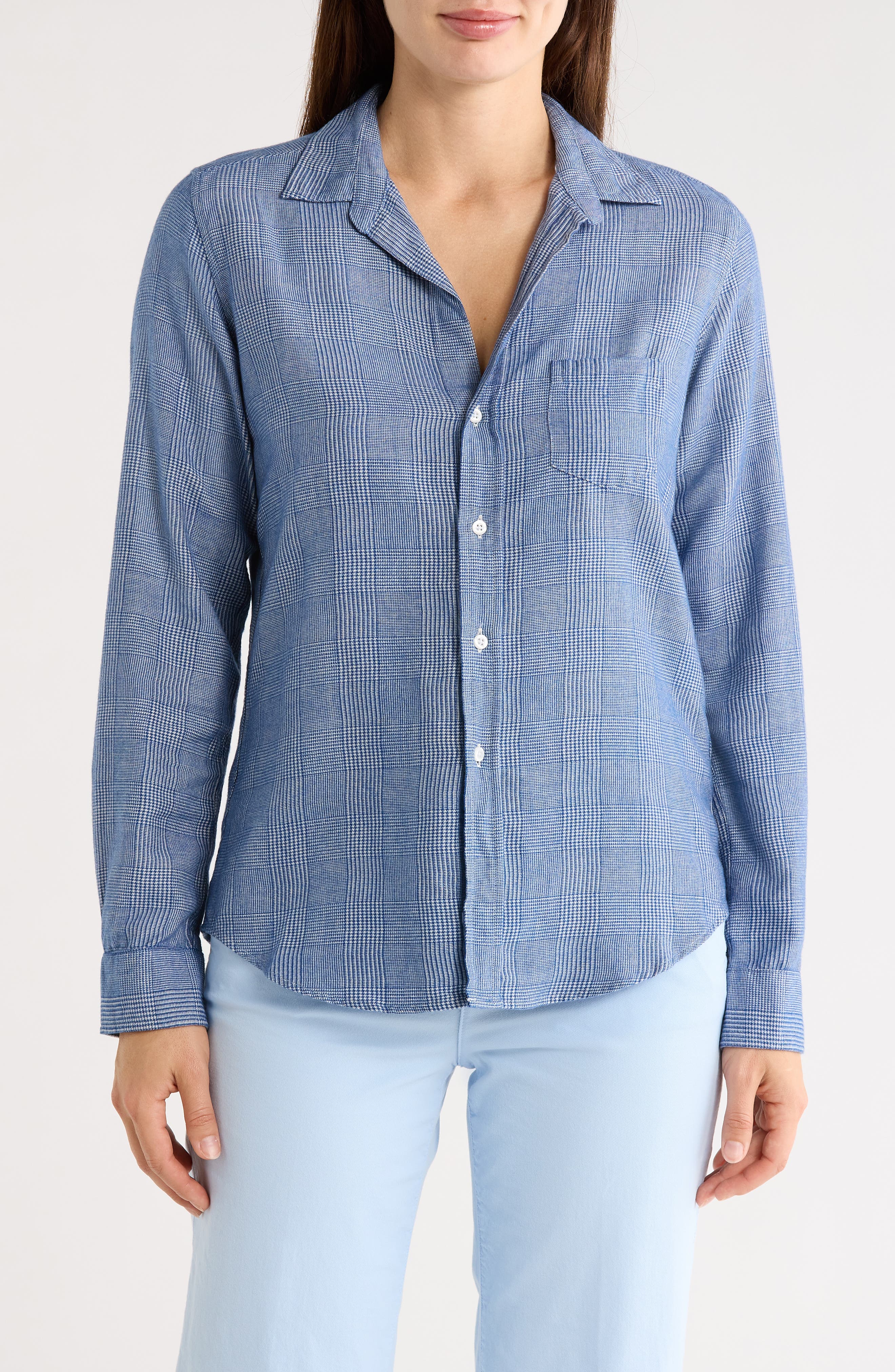 Frank & Eileen Barry Tailored Fit Glen Plaid Button-Up Shirt