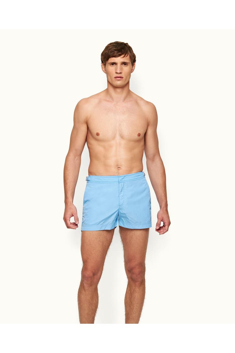 Springer Shortest-Length Swim Shorts, Main, color, RIVIERA II