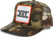 Friday Feelin’ Support Day Drinking Patch Trucker Hat