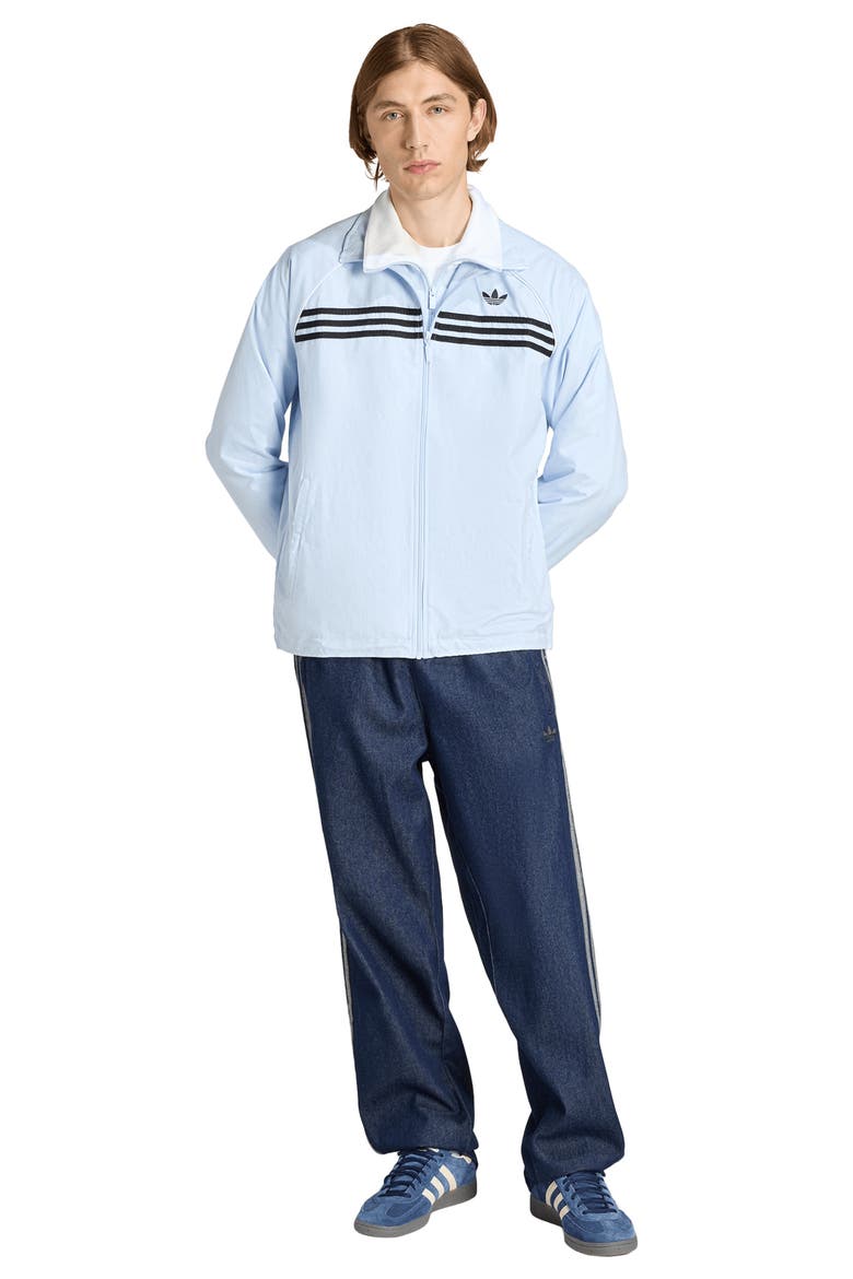 Chest Stripes Track Jacket, Alternate, color, CRYSTAL SKY/ /