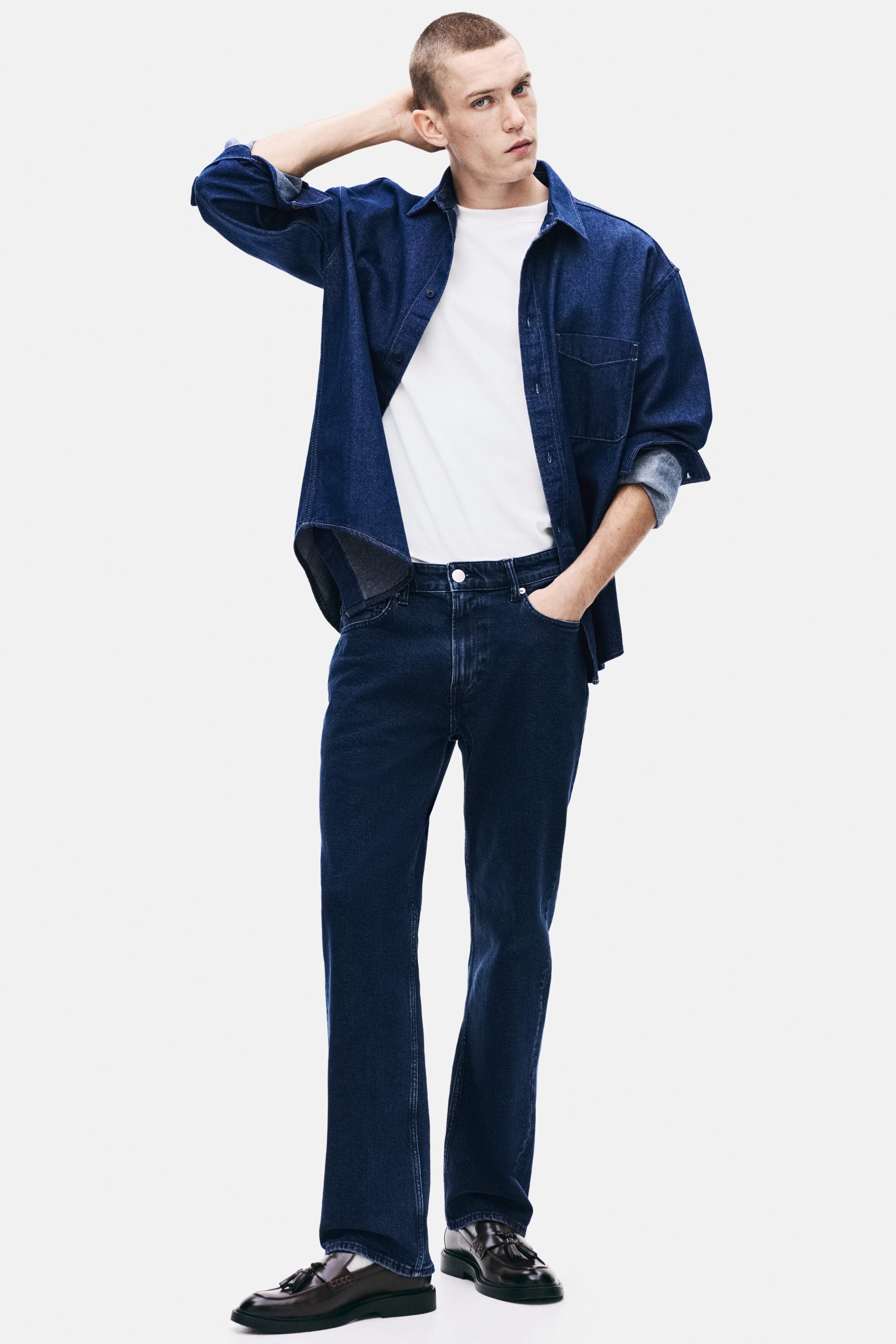 selected Dark denim blue