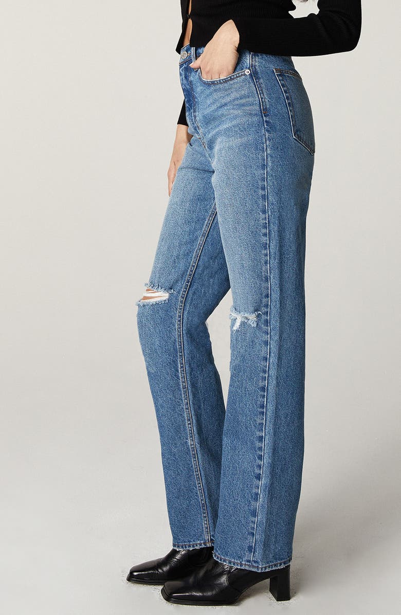 Unpublished Rae High Waist Straight Leg Jeans, Alternate, color, 