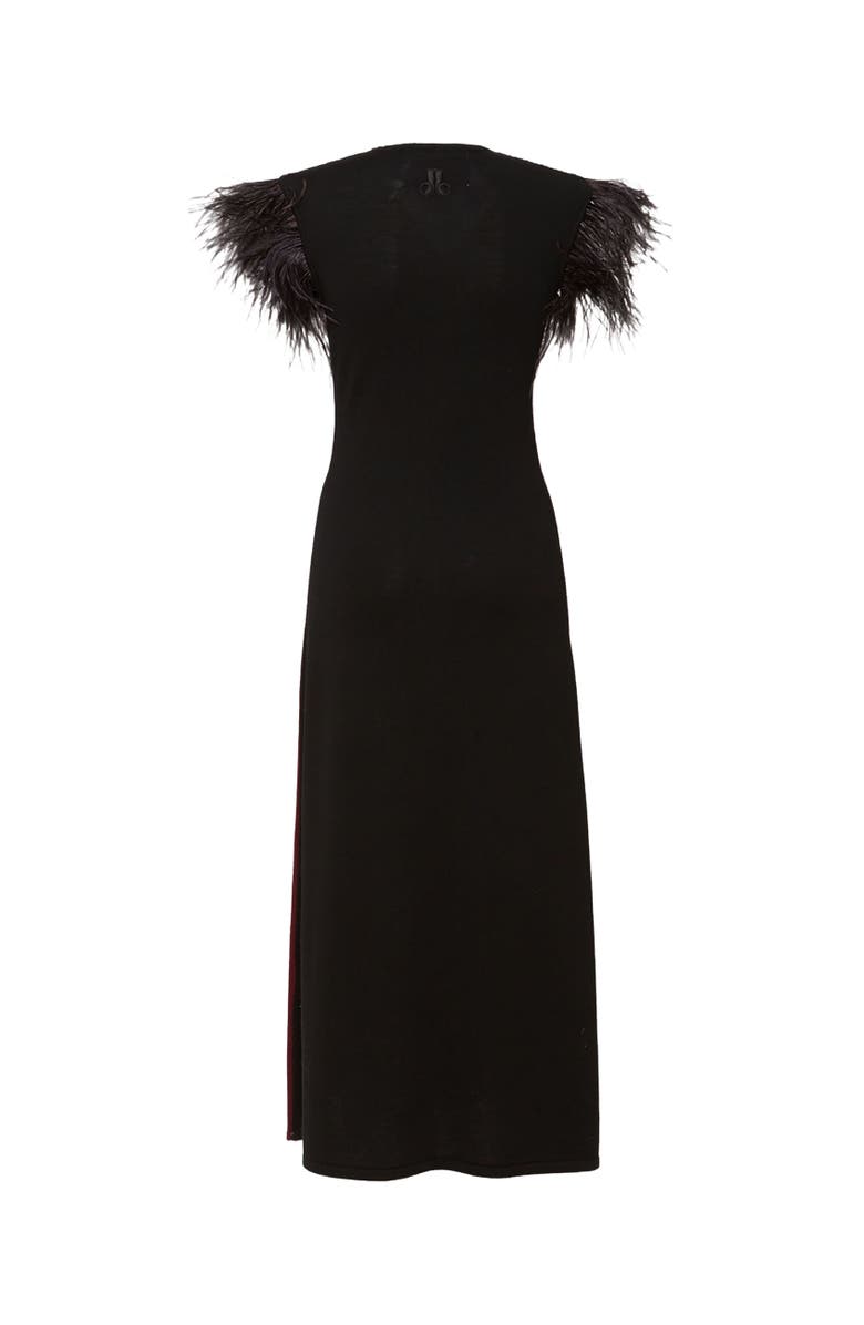 La DoubleJ Harlequin Sleeveless Dress Bordeux / Black, Alternate, color, Bordeux / Black