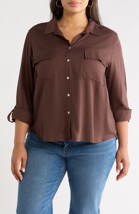 Felicity Button-Up Shirt (Plus)
