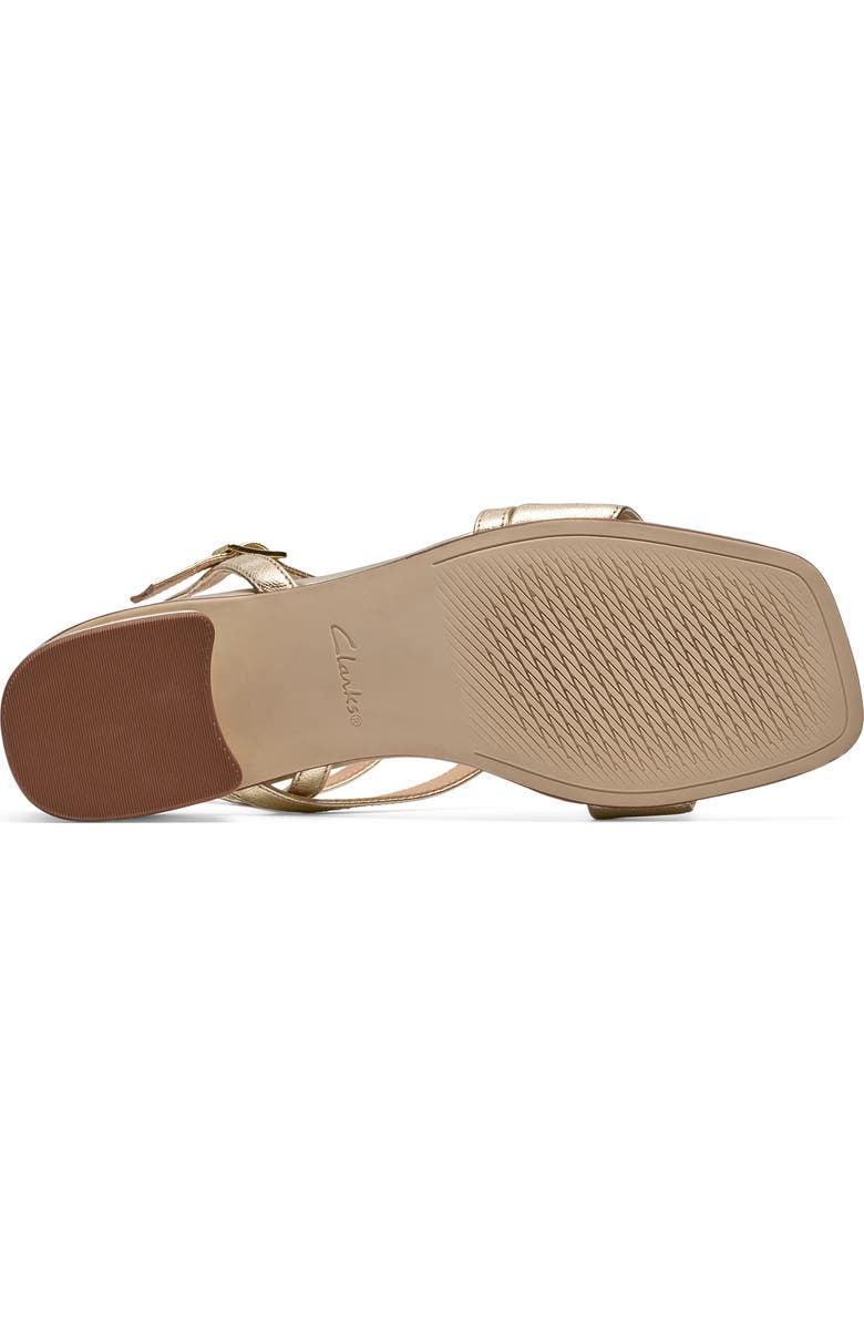 Clarks<sup>®</sup> Serina 35 Strappy Sandal, Alternate, color, Gold Leather
