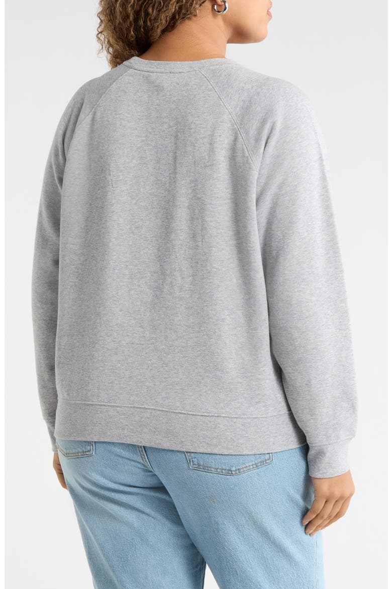 All You Need is Love Sweatshirt, Alternate, color, GREY RED ALL YOU NEED IS LOVE