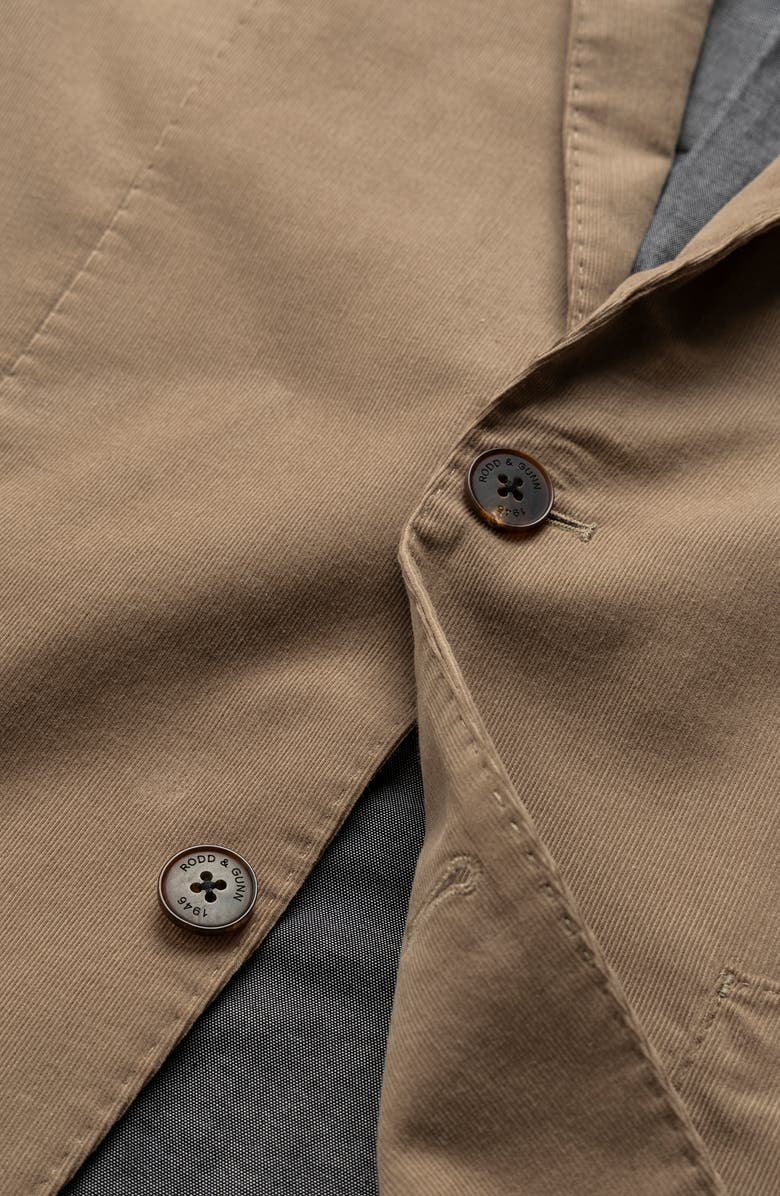 Rodd & Gunn Saint Bathans Cotton Corduroy Sport Coat, Alternate, color,