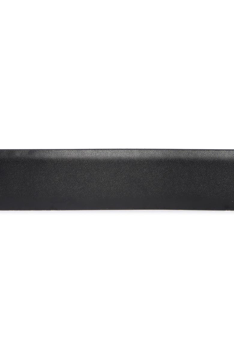 Kate Spade New York lock & key charm belt, Alternate, color, Black/ Polished Gold
