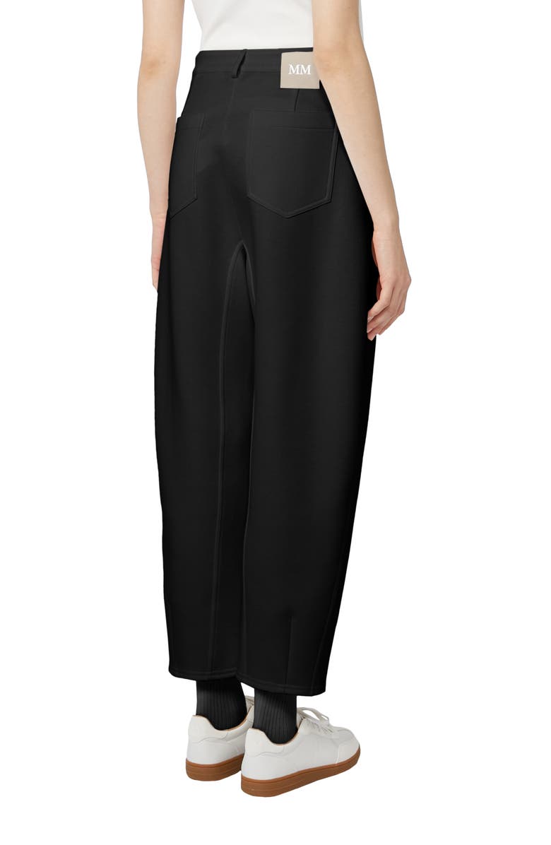 MM by Max Mara Pulvino Barrel Leg Pants, Alternate, color, Black