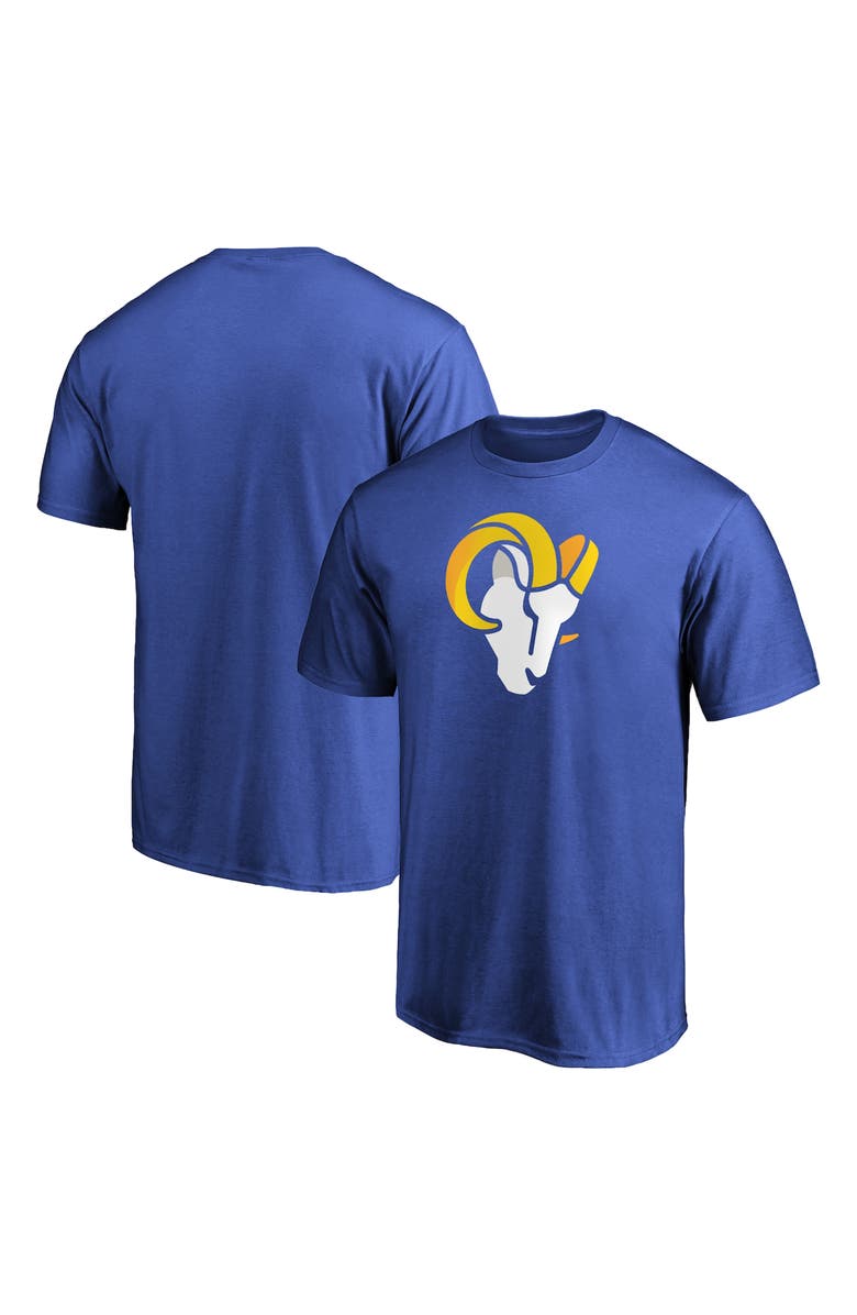 FANATICS Men's Fanatics Branded Royal Los Angeles Rams Primary Logo Team T-Shirt, Alternate, color, Royal