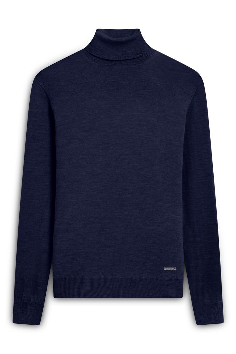 Sawyer Merino Wool Turtleneck Sweater, Alternate, color, NAVY