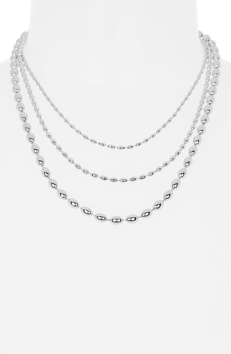 Leith Triple Row Bead Chain Necklace, Alternate, color,