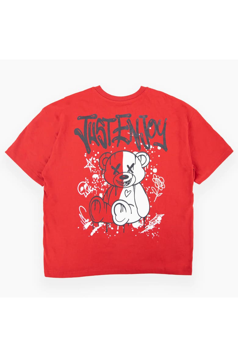 Lunar Graphic Tee, Alternate, color, SALSA/ ENJOY BEAR