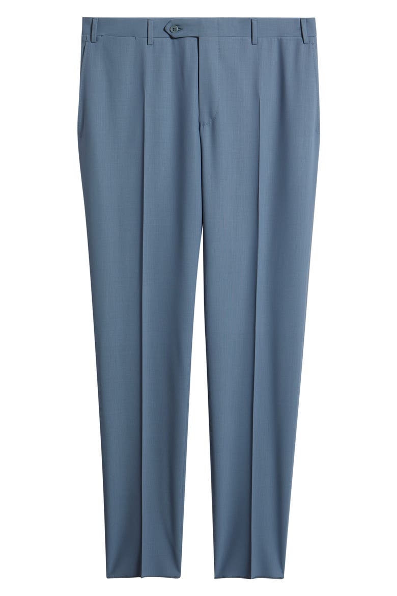 Trim Fit Impeccabile Wool Suit Pants, Alternate, color, LIGHT BLUE