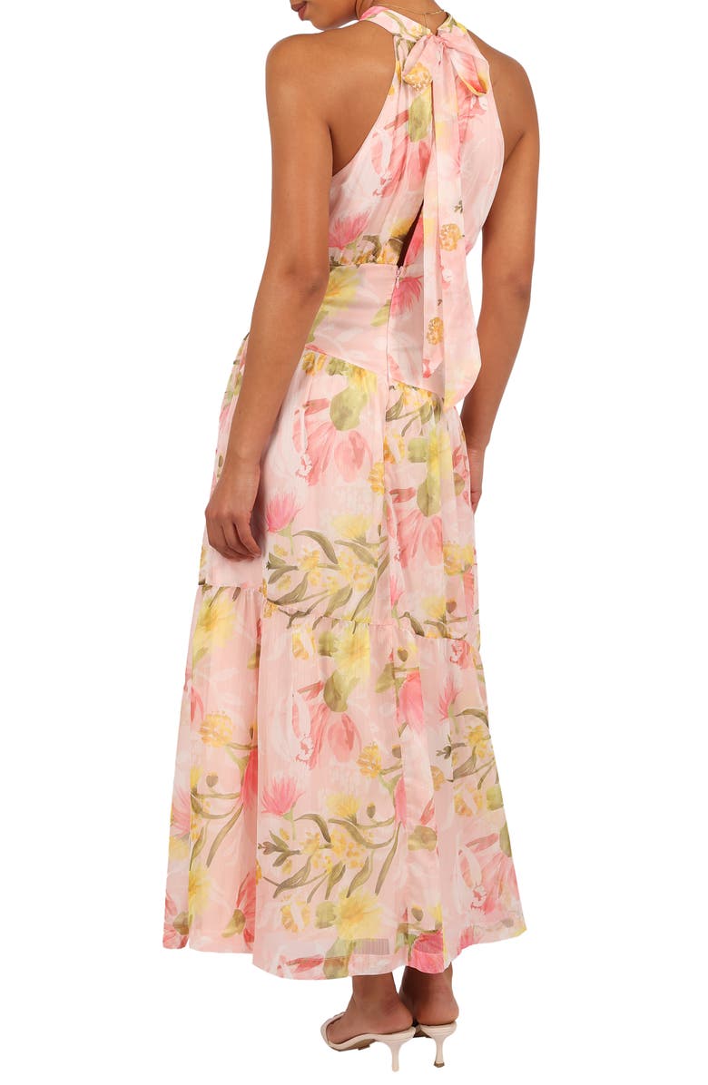 Petal & Pup Eden Floral Halter Maxi Dress, Alternate, color, Acacia Blossom