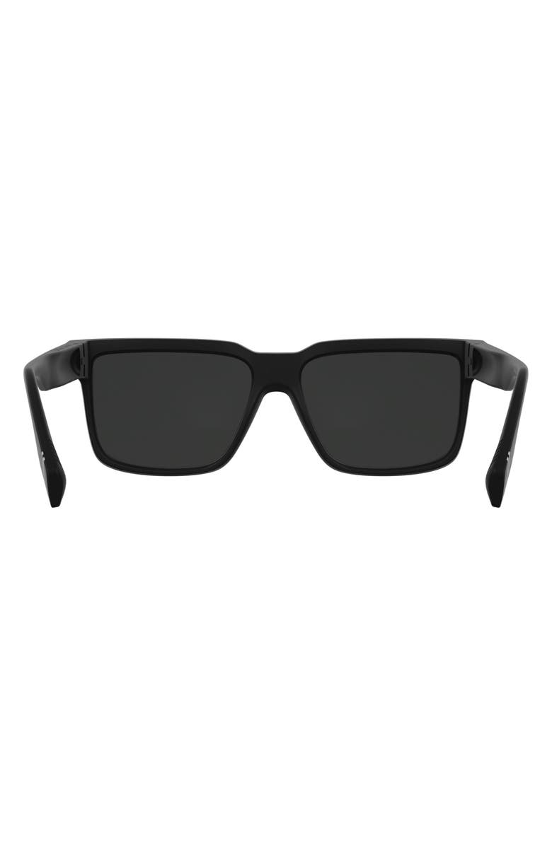 Canada Goose 59mm Modified Rectangular Sunglasses, Alternate, color, Matte Black