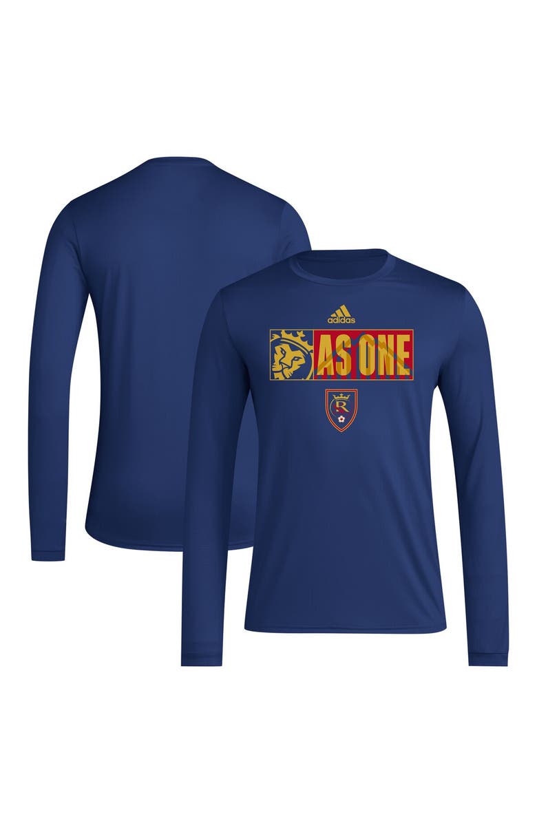 adidas Men's adidas Navy Real Salt Lake 2024 Jersey Hook AEROREADY Long Sleeve T-Shirt, Main, color, Navy