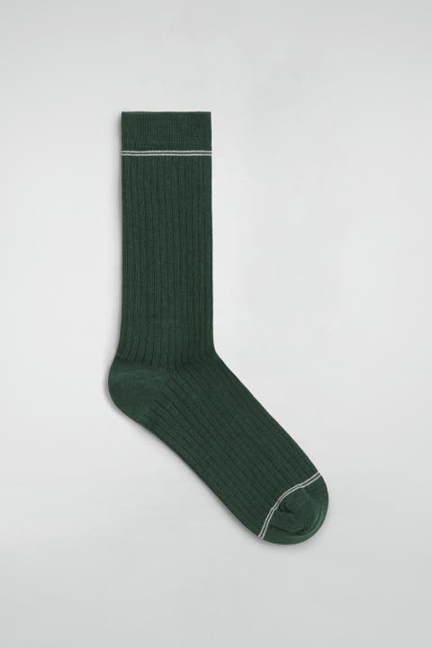 Striped Ribbed Socks