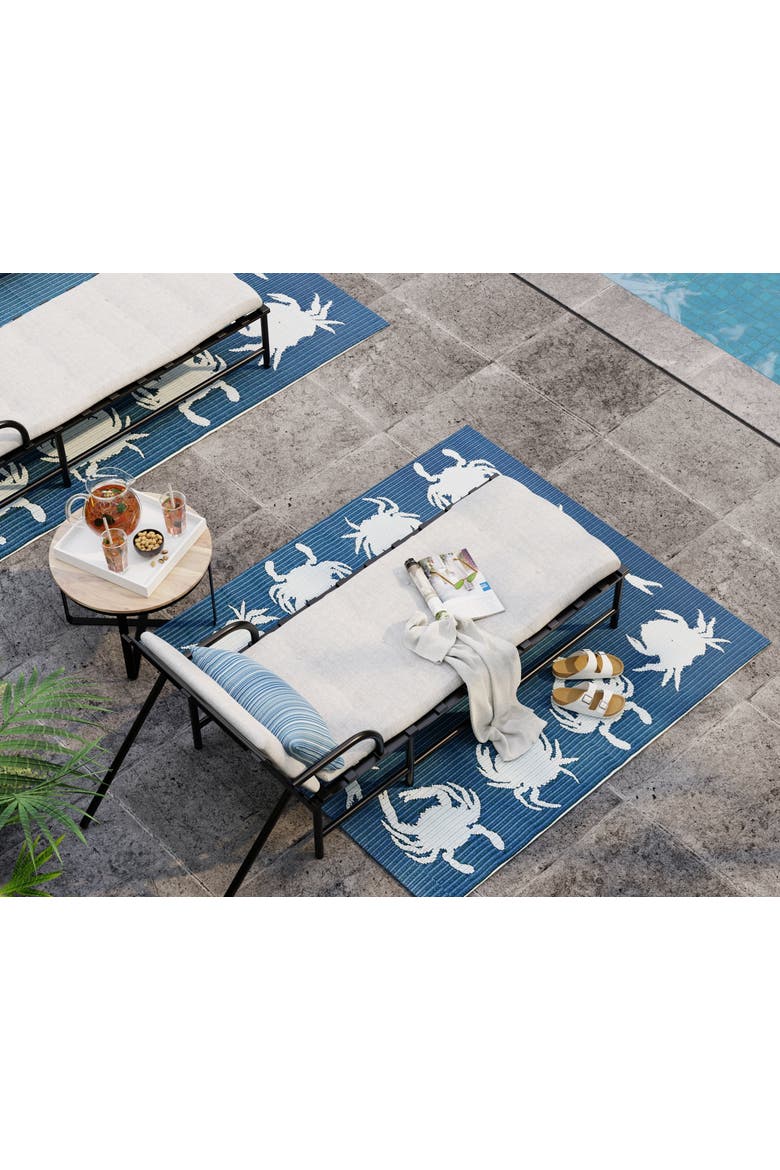 Crab Rug, Alternate, color, Blue Teal - 6'x9'