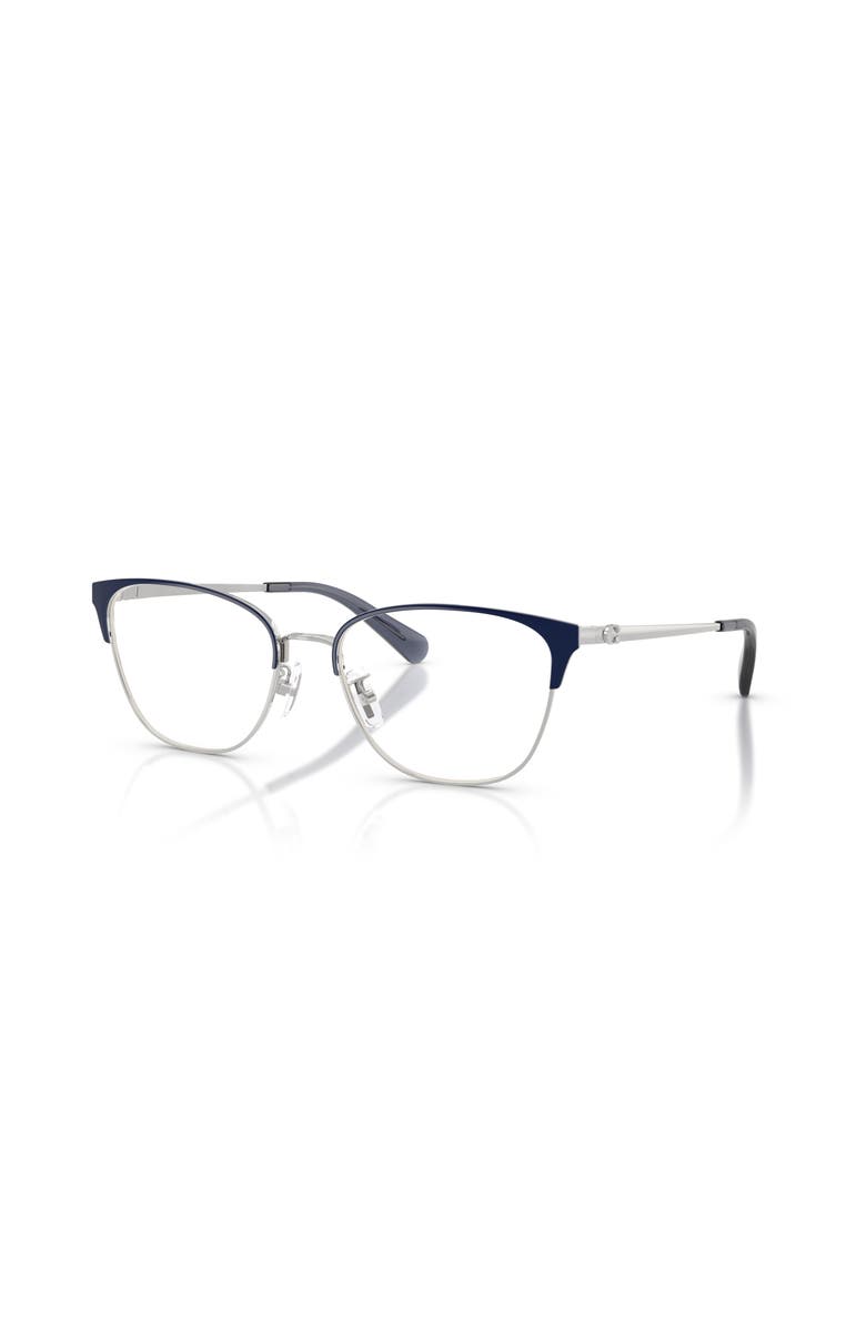 COACH 54mm Cat Eye optical glasses, Main, color, Silver