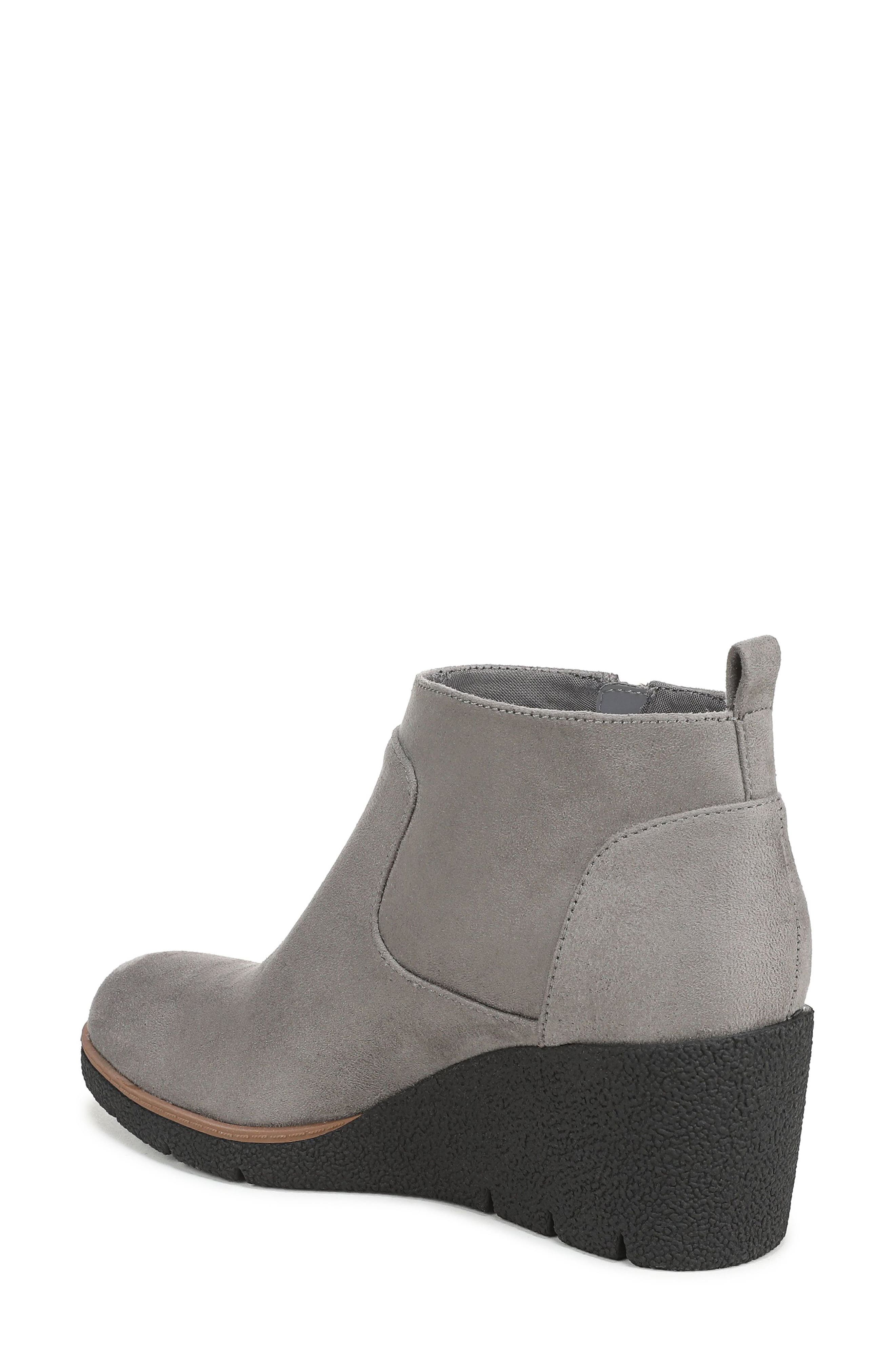 Dr. Scholl's Bianca Wedge Boot, Alternate, color, Calm Grey Microfiber