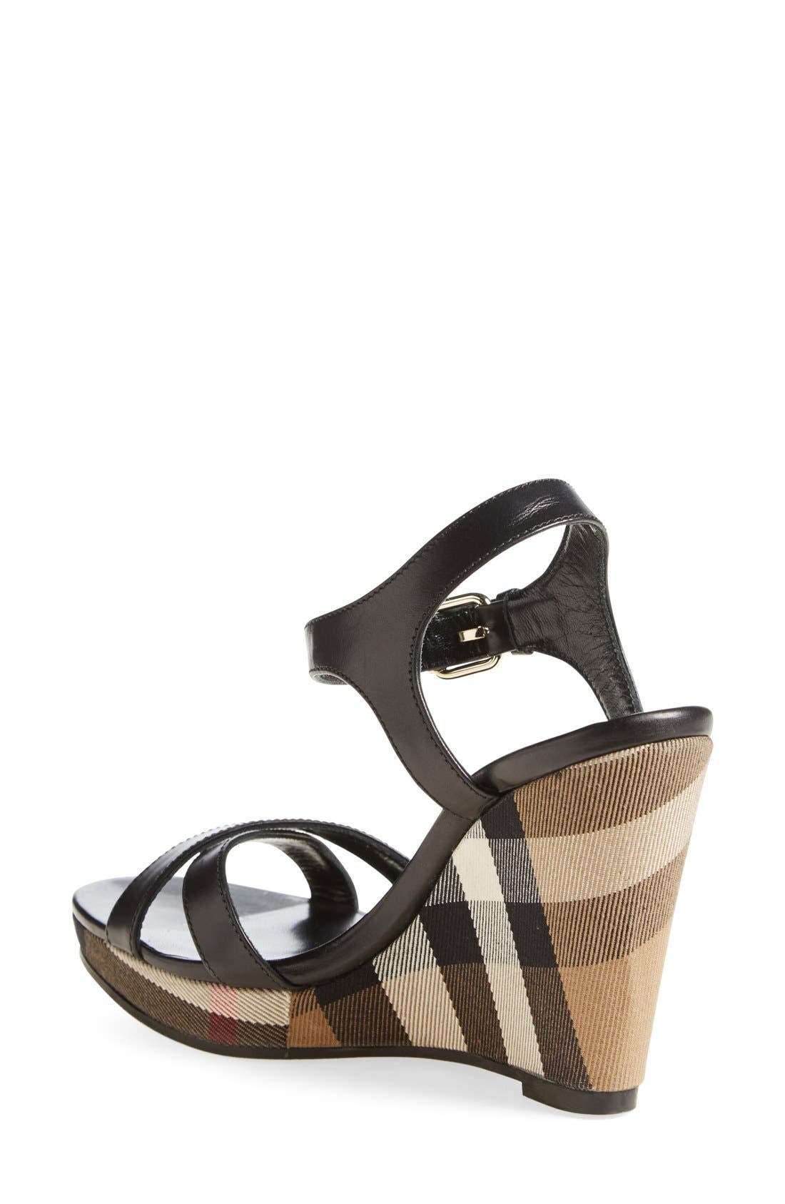 Burberry 'Rastrickson' Wedge Sandal, Alternate, color, 