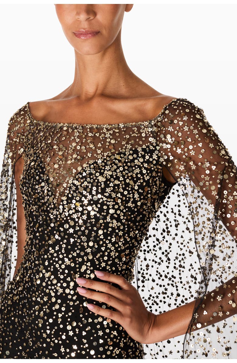 Jenny Packham Roman Dress, Alternate, color, Liquorice