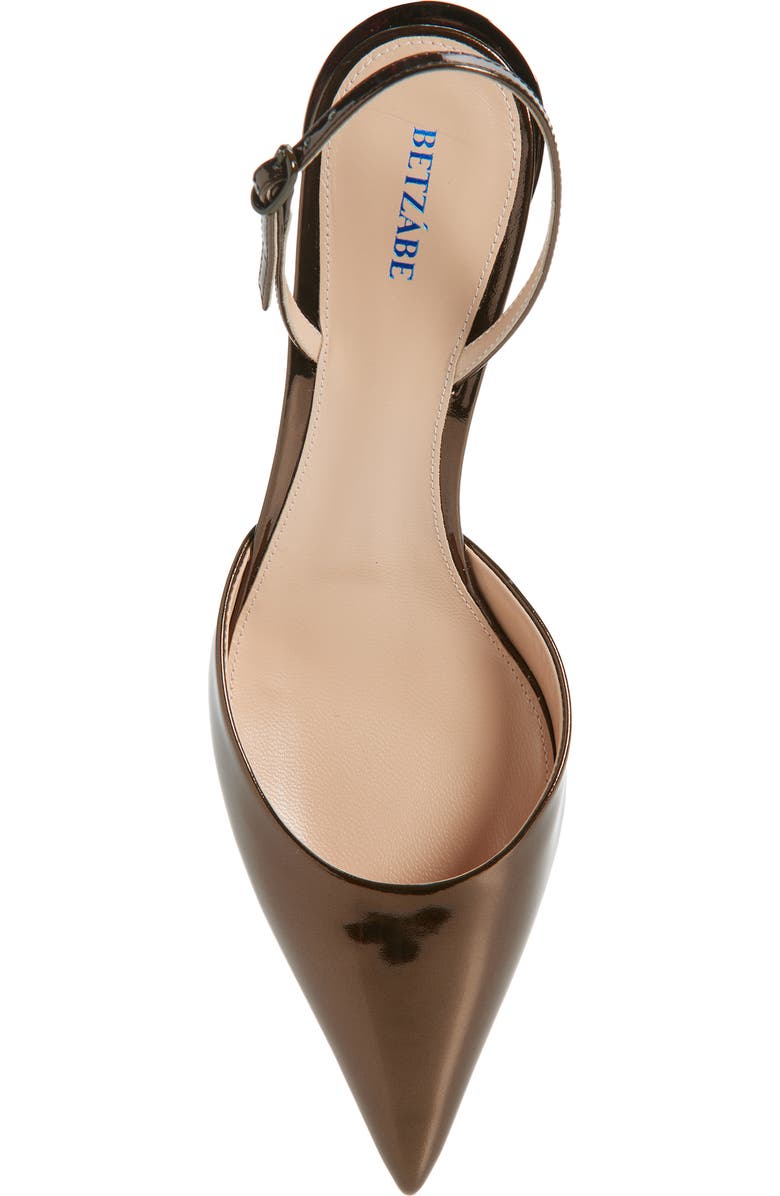 BETZÁBE Sofia Metallic Slingback Pump, Alternate, color, Metallic Rust/ Copper
