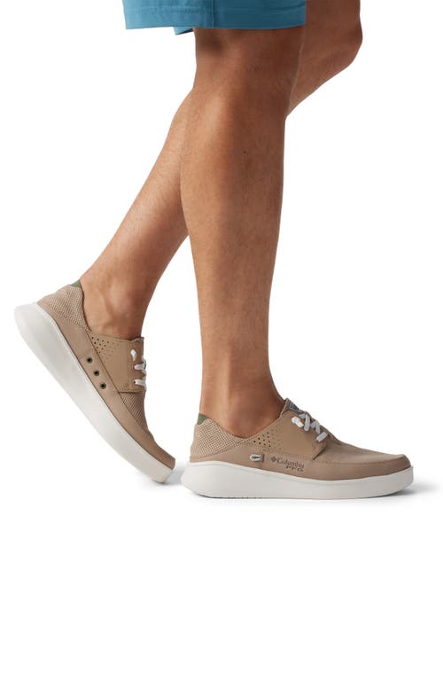 Columbia Boatside Pfg Slip-on Sneaker In Oxford Tan/cypress