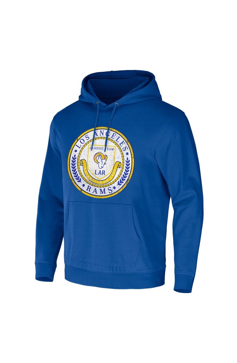 NFL X DARIUS RUCKER Men's NFL x Darius Rucker Collection by Fanatics Royal Los Angeles Rams Washed Pullover Hoodie, Alternate, color, Royal
