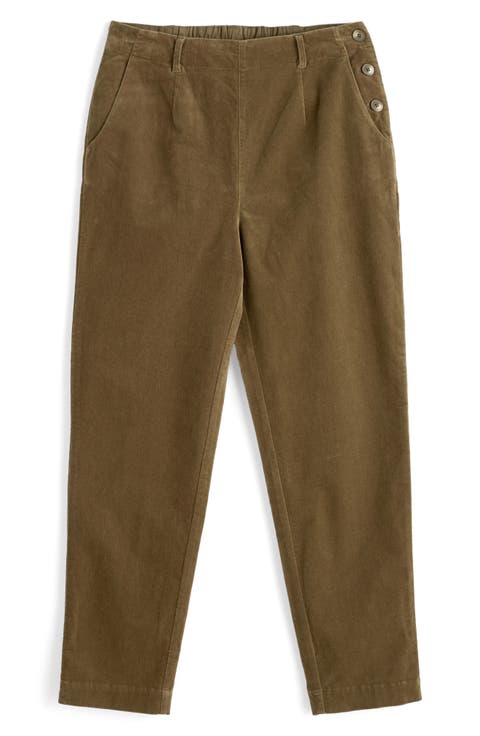 Crackington Sailor Button Crop Pull-On Pants