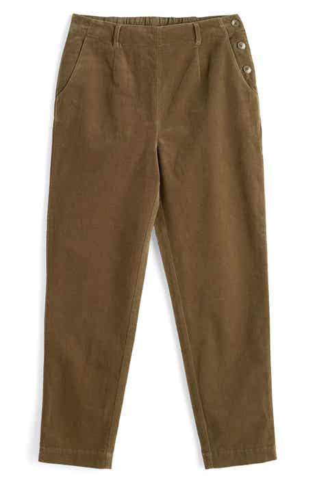 Seasalt Cornwall Crackington Sailor Button Crop Pull-On Pants