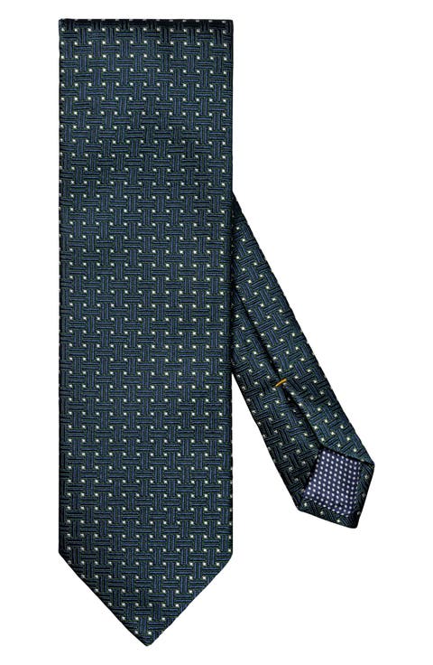 Basket Weave Silk Tie