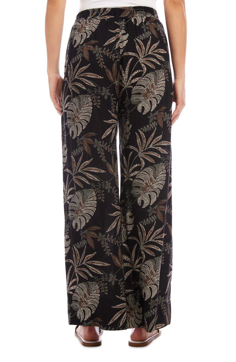 Karen Kane High Waist Wide Leg Pants, Alternate, color, Print