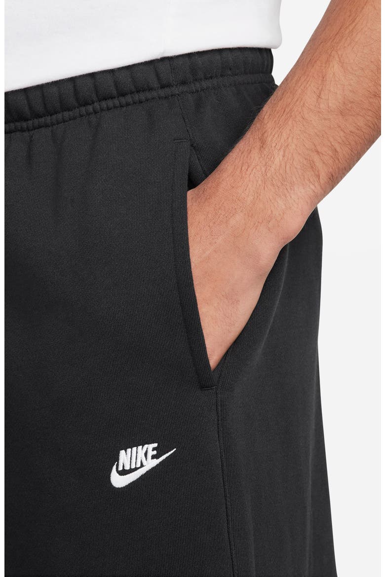 Club Fleece Oversize Pants, Alternate, color, BLACK/ BLACK/ WHITE