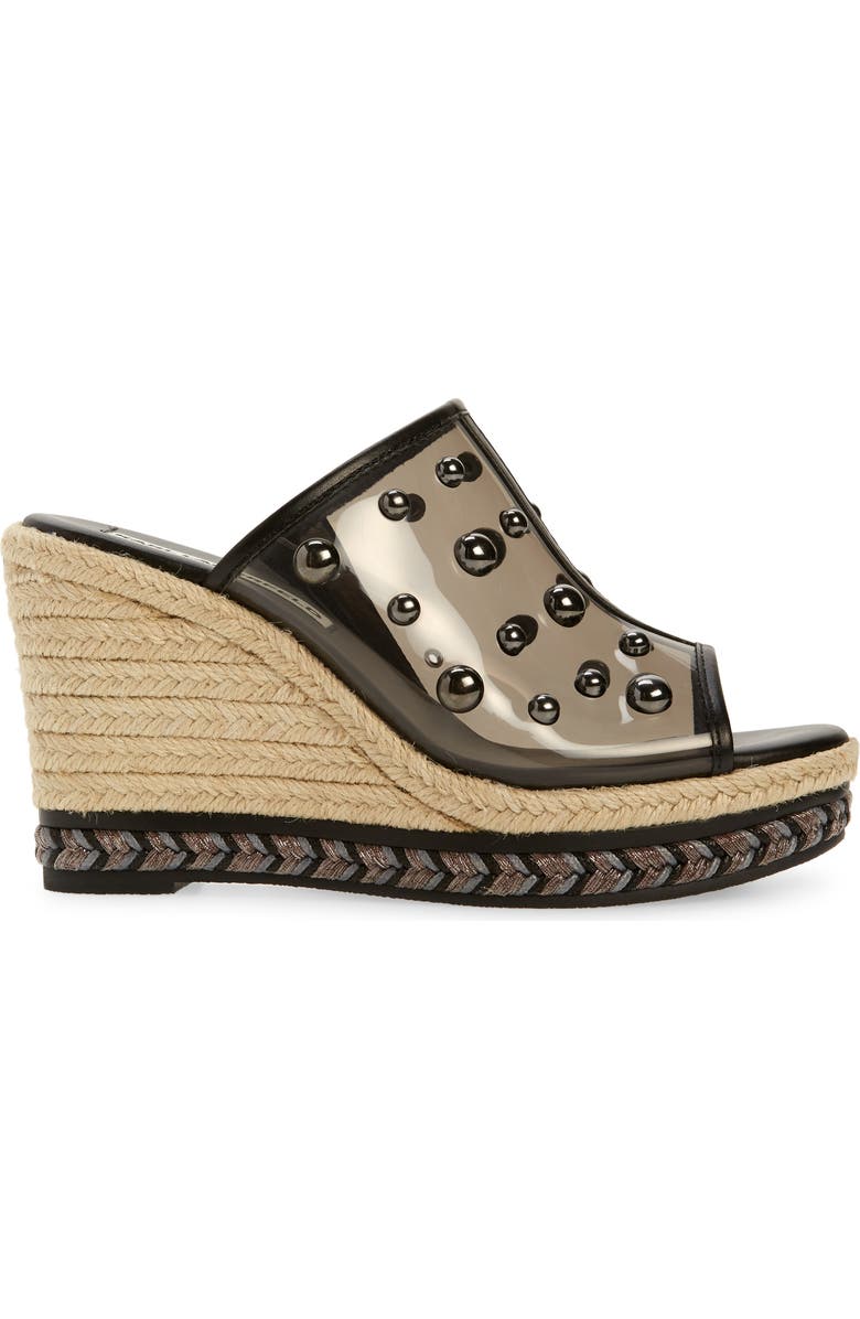 KARL LAGERFELD PARIS Carita Wedge Sandal, Alternate, color,