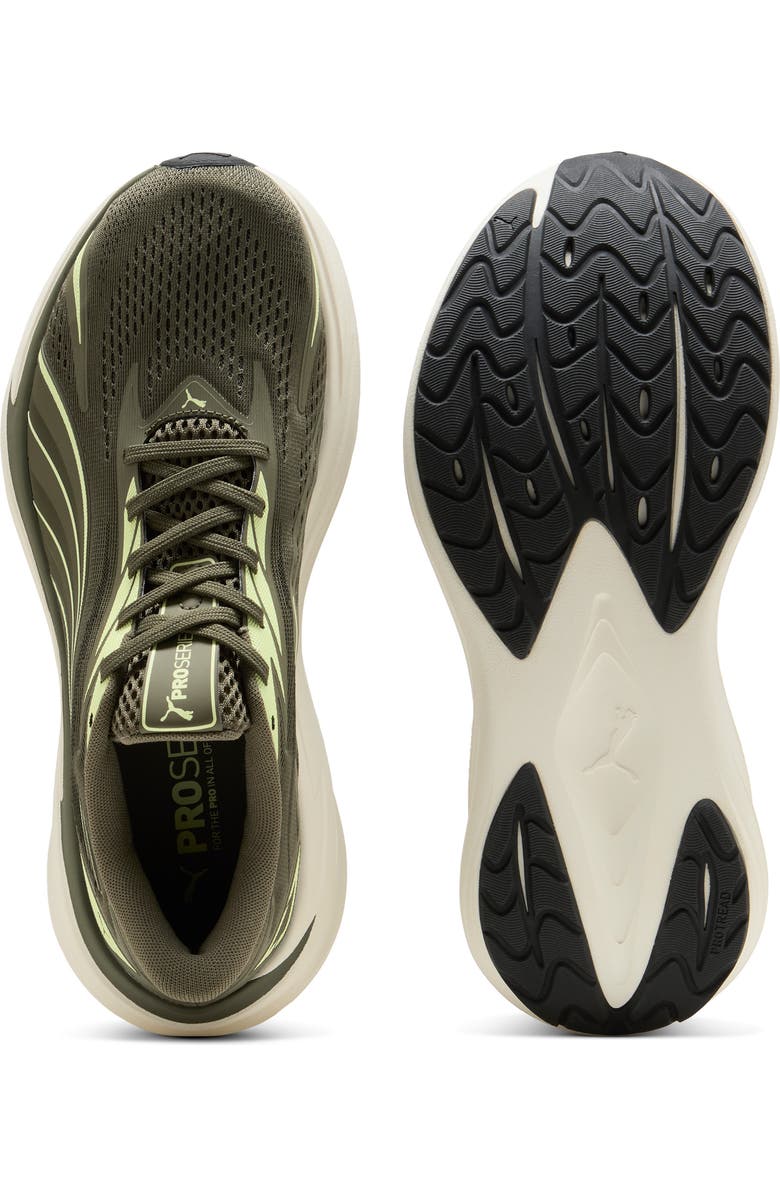 PUMA Maxima Pro Running Sneaker, Alternate, color, Loden Green/ Apple Spritz