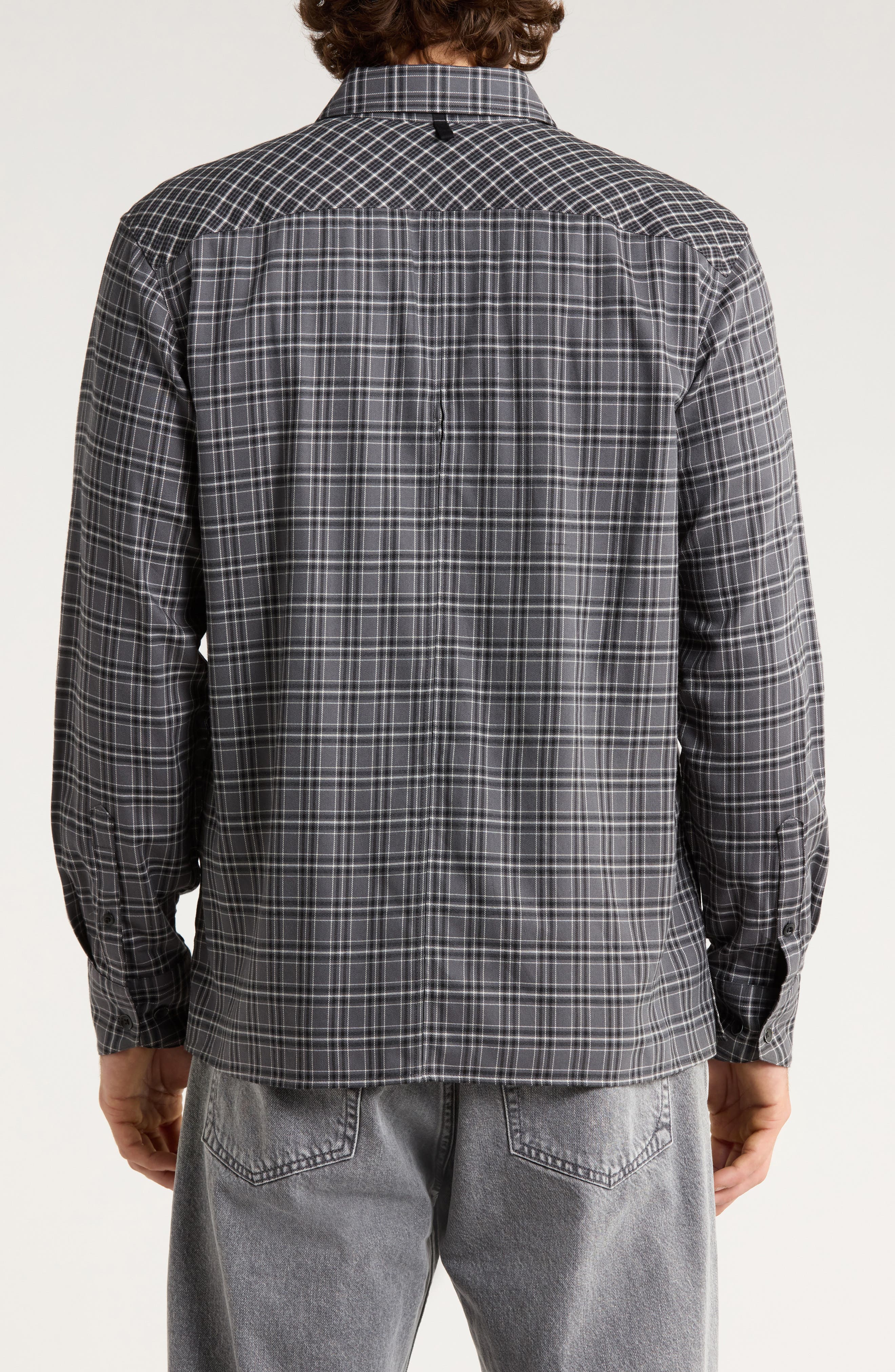 Dalton Patchwork Cotton Blend Flannel Button-Up Shirt - image 2