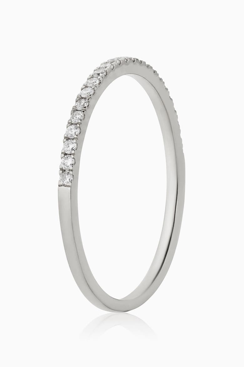 14K Gold Regal Diamond Stack Ring, Alternate, color, White Gold