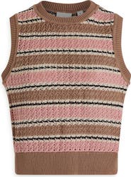 Varley Deeley Stripe Sleeveless Sweater