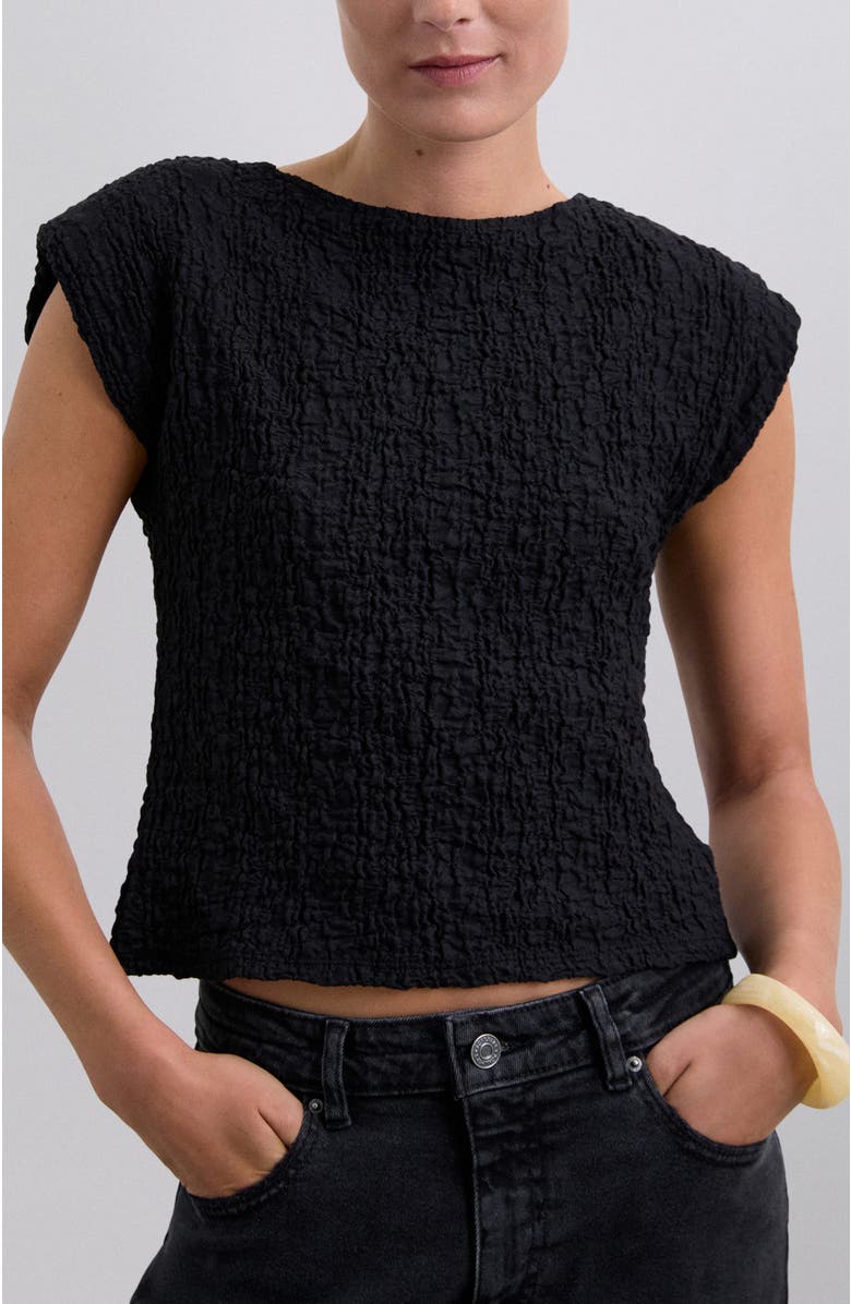 Scalpers Wrinklepadded Tee, Main, color, Black