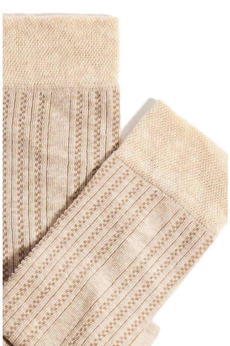 Lola Cotton & Cashmere Comfort Crew Socks, Alternate, color, CREAM